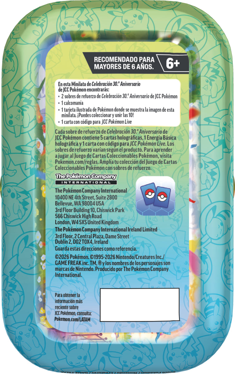 POKEMON TCG 30TH CELEBRATION - MINI TIN ESPAÑOL