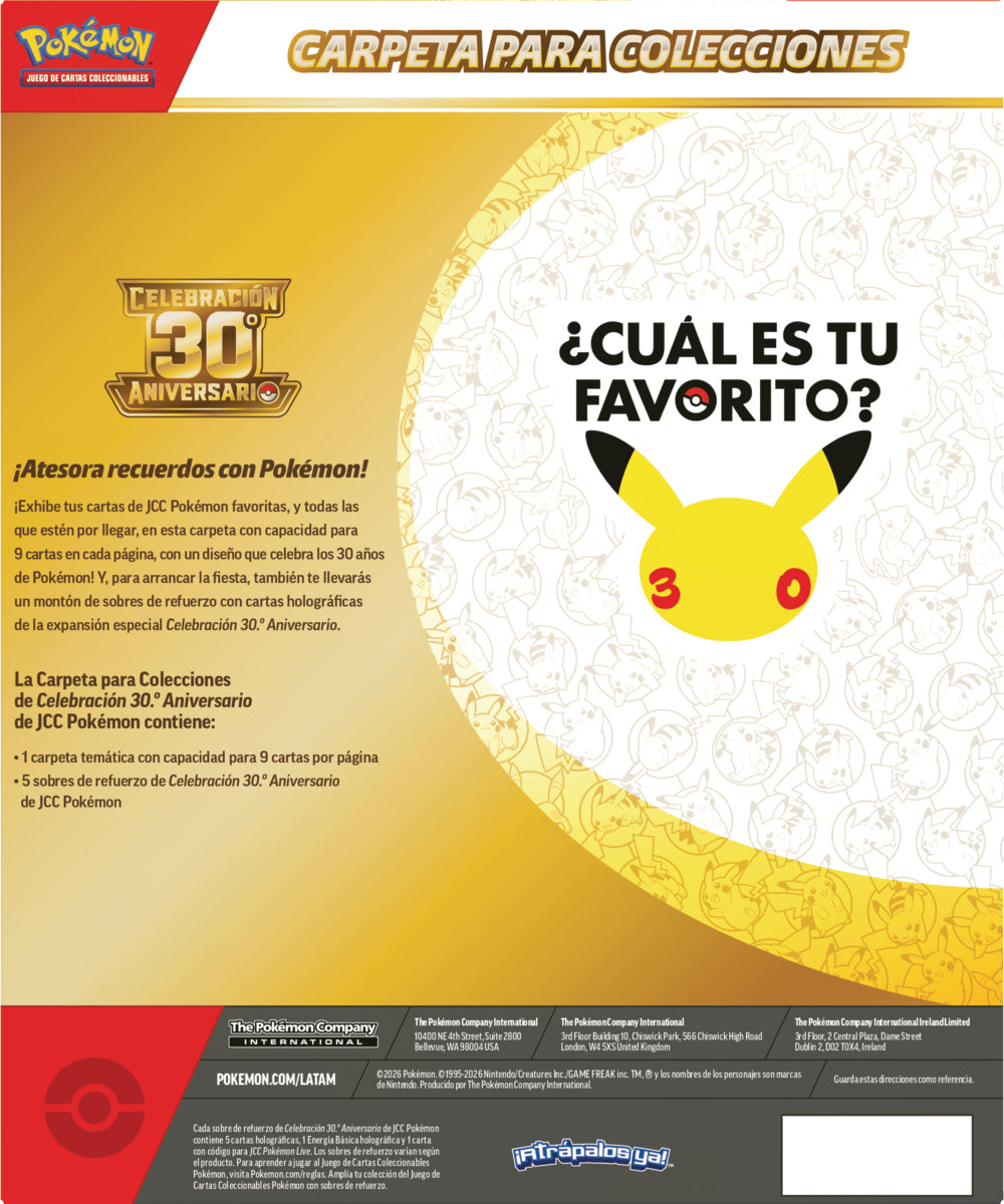 POKEMON TCG 30TH CELEBRATION - BINDER COLLECTION - EN