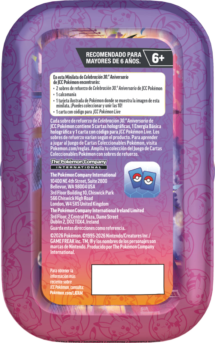 POKEMON TCG 30TH CELEBRATION - MINI TIN ESPAÑOL