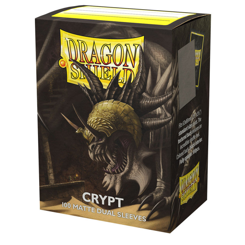 DRAGON SHIELD - SLEEVES STANDARD SIZE MATTE DUAL (100) - CRYPT