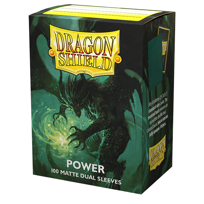 DRAGON SHIELD - SLEEVES STANDARD SIZE MATTE DUAL (100) - POWER