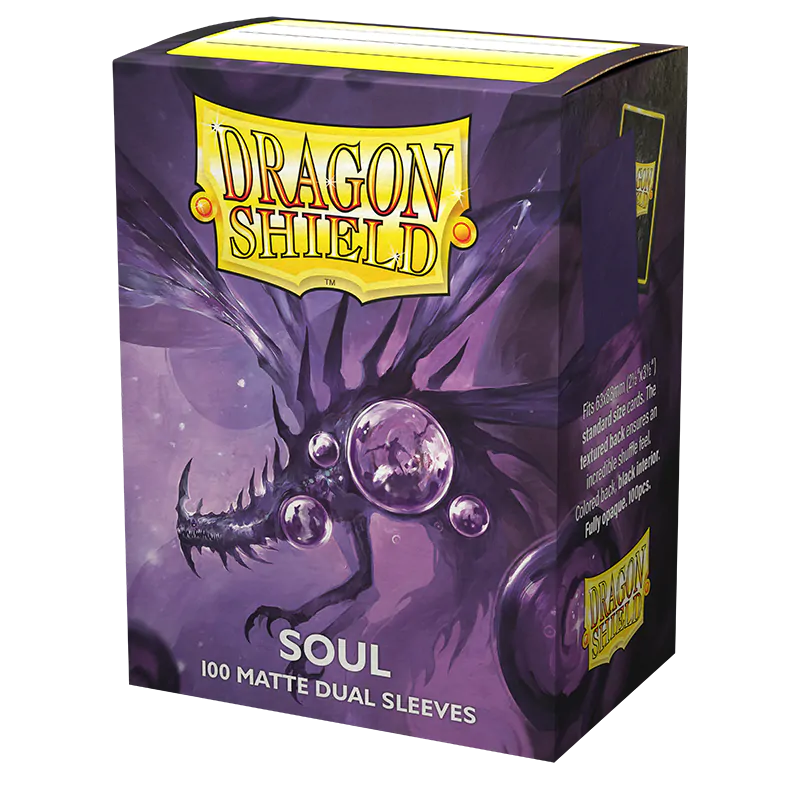 DRAGON SHIELD - SLEEVES STANDARD SIZE MATTE DUAL (100) - SOUL