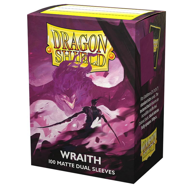 DRAGON SHIELD - SLEEVES STANDARD SIZE MATTE DUAL (100) - WRAITH