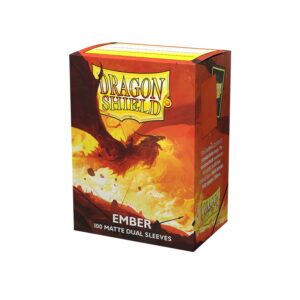 DRAGON SHIELD - SLEEVES STANDARD SIZE MATTE DUAL (100) - EMBER