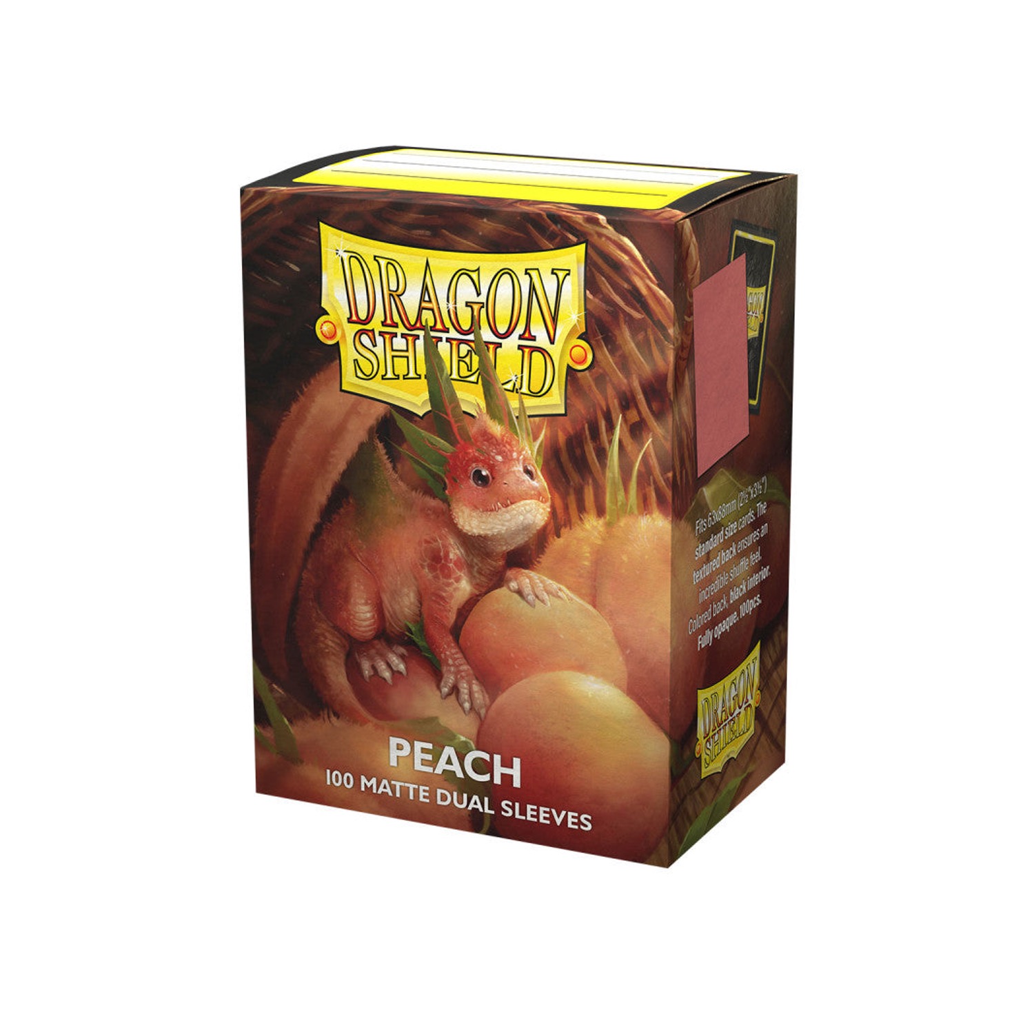 DRAGON SHIELD - SLEEVES STANDARD SIZE MATTE DUAL (100) - PEACH