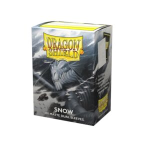 DRAGON SHIELD - SLEEVES STANDARD SIZE MATTE DUAL (100) - SNOW