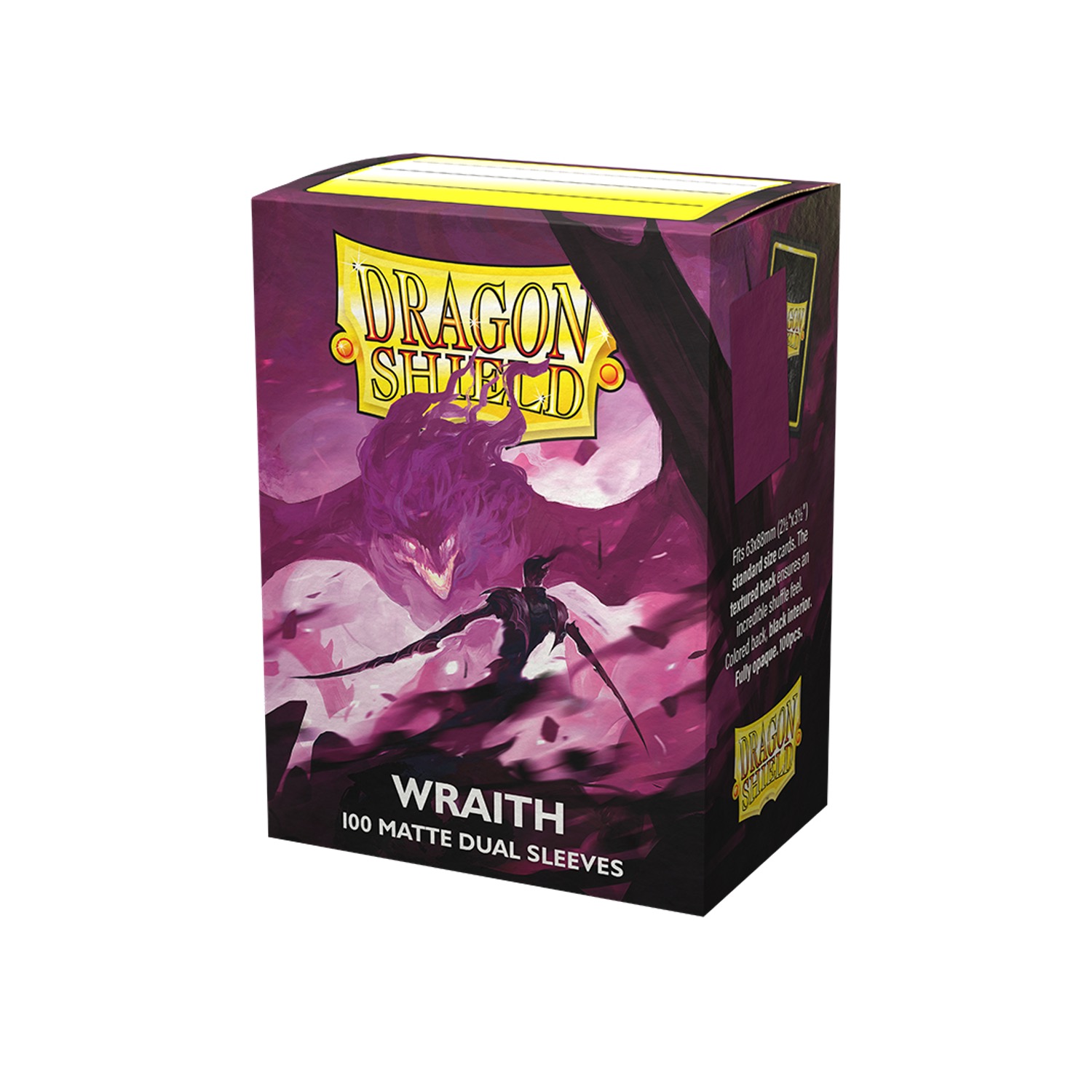 DRAGON SHIELD - SLEEVES STANDARD SIZE MATTE DUAL (100) - WRAITH