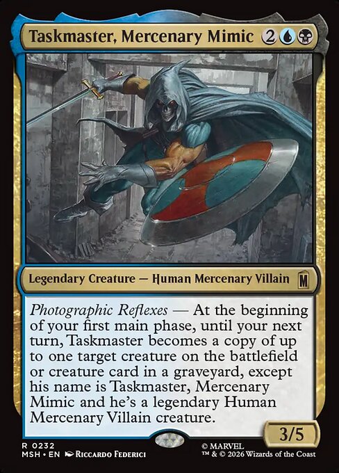 Taskmaster, Mercenary Mimic — MSH #232 · NEAR_MINT