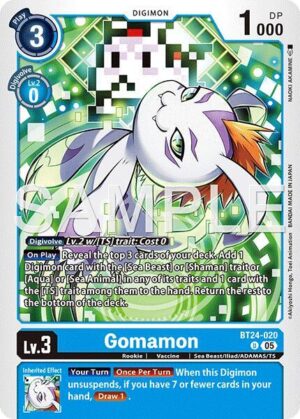 Gomamon — Box Promotion Pack: TIME STRANGER · BT24-020 · Normal · NM