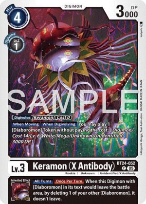 Keramon (X Antibody) — BT-24: BOOSTER TIME STRANGER · BT24-052 · Normal · NM