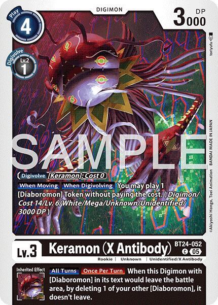 Keramon (X Antibody) — BT-24: BOOSTER TIME STRANGER · BT24-052 · Normal · NM